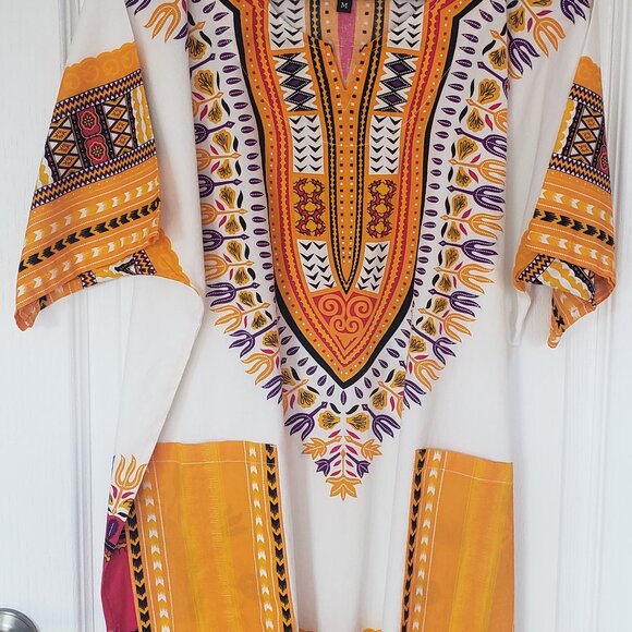 Vipada Handmade Dashiki Shirt African Top Clothing Kaftan Medium - Picture 1 of 3